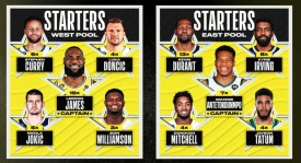 NBA新赛季预热：湖人、快船门面海报聚焦哈登